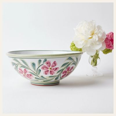 Hand Painted Rose Serving Bowl, £73 | Mrs Alice