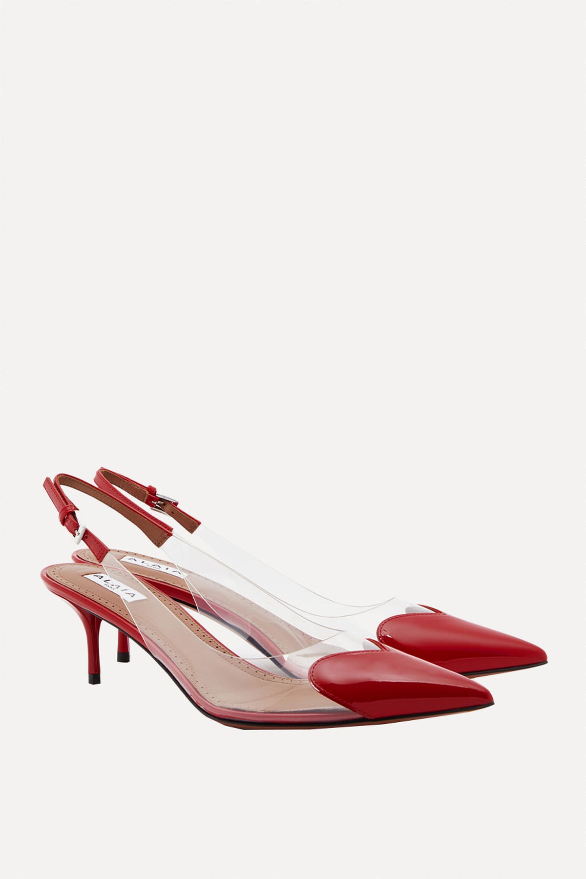 Coeur 55 Patent Leather Slingback Pumps from Alaïa 