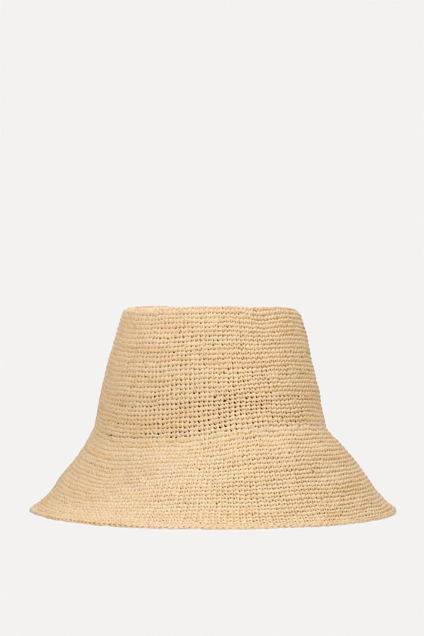Felix Straw Bucket Hat from Janessa Leone