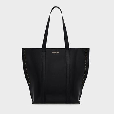 Stappler Effect Tote Bag from Charles Keith