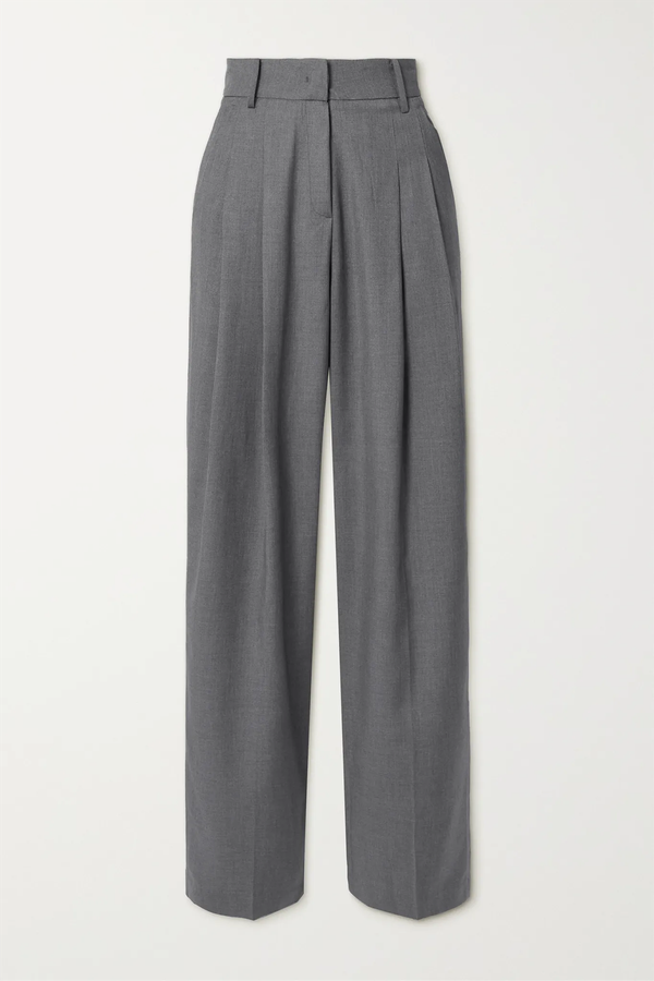 Gelso Pleated Tencel-Blend Straight-Leg Pants from Frankie Shop