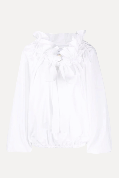 Puff-Sleeve Poplin Blouse from Patou