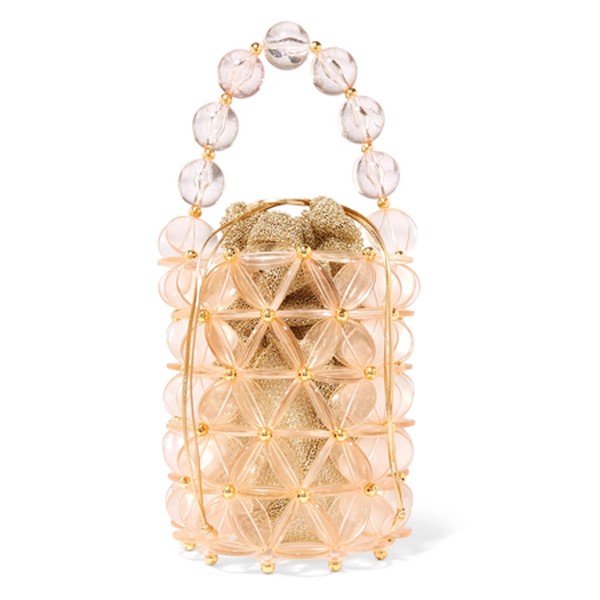 Icaria Acrylic & Gold-Tone Beaded Tote from Vanina