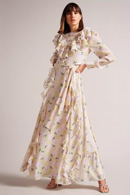 Frilled Daisy Print Maxi Dress from Ted Baker