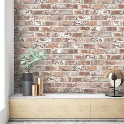 Wayoh Brick Effect Wallpaper from Woodchip & Magnolia