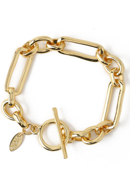 Rectangular Link T- Bar bracelet from Orelia