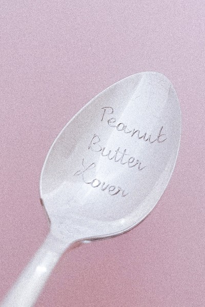 Peanut Butter Lover Vintage Engraved Spoon from Maison Spoon