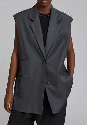 Ygette Vest - Charcoal from The Frankie Shop