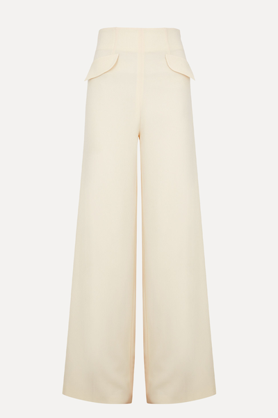 Empire Wide-Leg Trousers