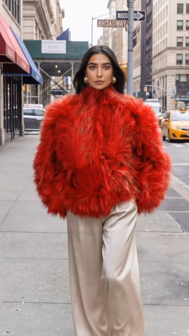 New York Fashion Week OOTD✨ 

Earrings – Completedworks
Full Look – Bottega Veneta

This image was generated using AI tools.