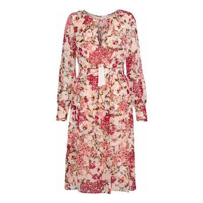 Floral Print Chiffon Dress from Mikael Aghal