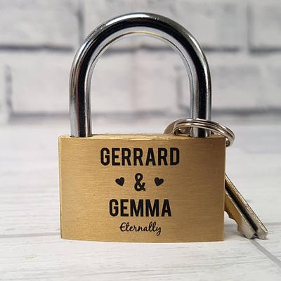 Personalised Engraved Love Lock from LoveEmmaDesign