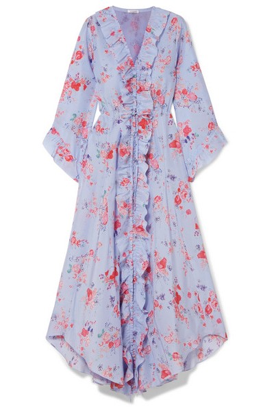 Floral Silk Midi Dress from Vilshenko