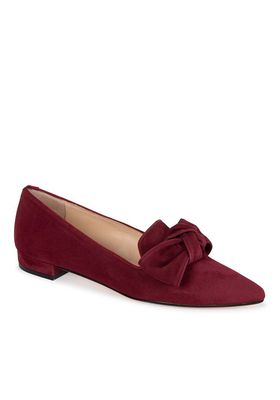 Suede Bow Slipper