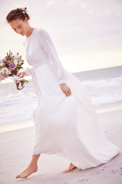 Ivory Satin Wedding Dress from Next