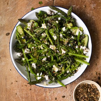 Spring Veg With Herbs & Feta