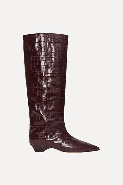 Knee-High Leather Boots