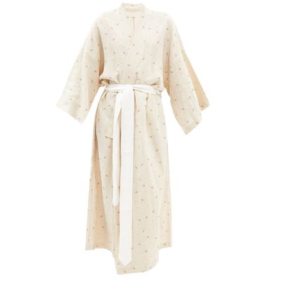 Floral Linen Robe from Deiji Studios