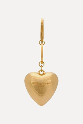Heart Key Ring in Metal from Saint Laurent