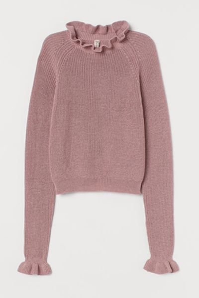 Frill-Trimmed Jumper