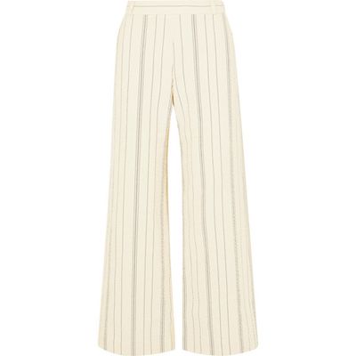 Pinstriped Wide Leg Pants from See By Chloe