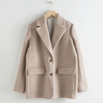 Wool Blend Oversized Blazer  from & Other Stories 