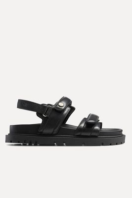 TRAX Cleated Sole Sandal Black