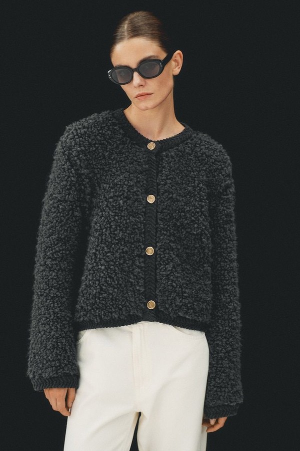 Bouclé Cardigan