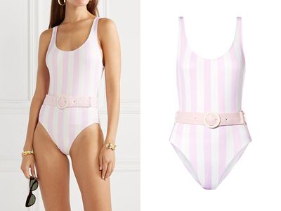 The Anne-Marie Belted Striped Swimsuit from Solid & Striped