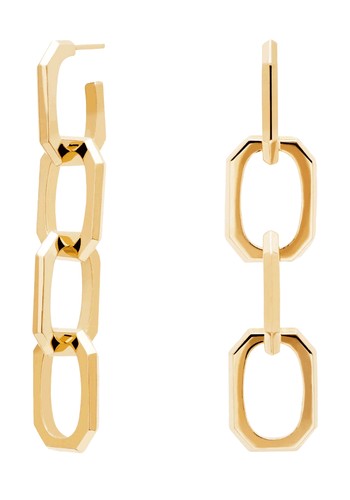 Signature Chain Gold Earrings from PDPaola