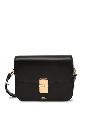 Grace Large Smooth Leather Crossbody Bag from A.P.C