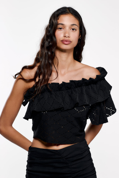 Asymmetric Frilled Body from Zara