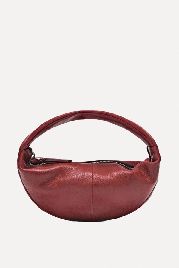 Mini Nappa Leather Half-Moon Bag from Massimo Dutti