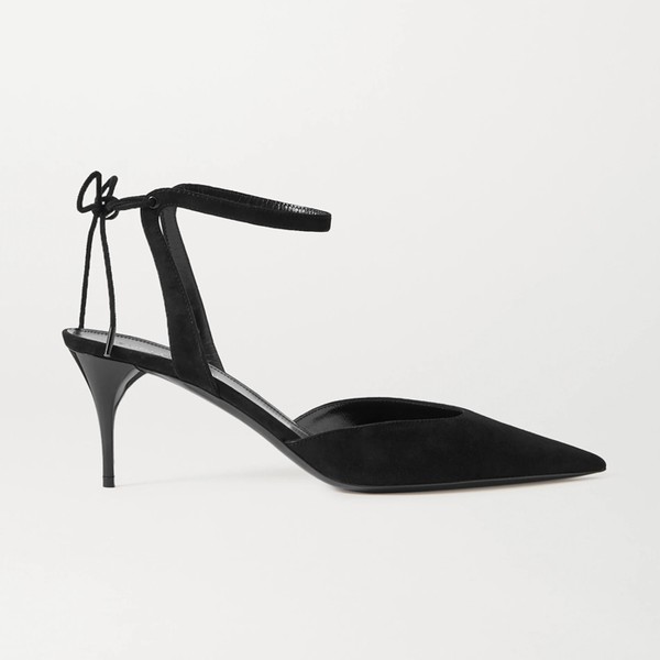 Black Lexi Suede Pumps from Saint Laurent