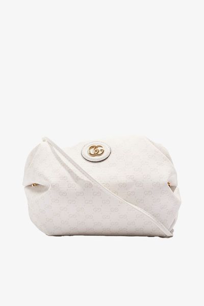 GG New Candy White Canvas Shoulder Crossbody Pouch Bag GG Gold from Gucci