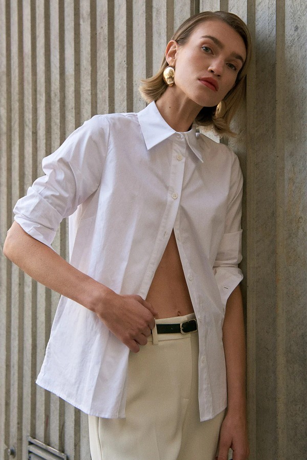 Oprah Cotton Poplin Shirt