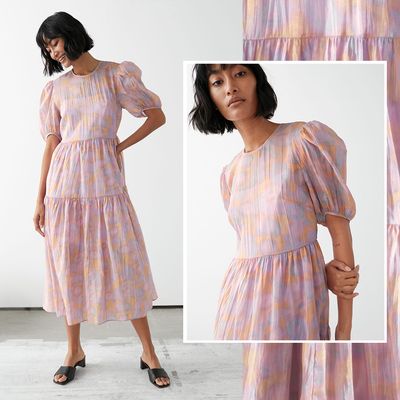 Voluminous Puff Sleeve Midi Dress, £95 | & Other Stories