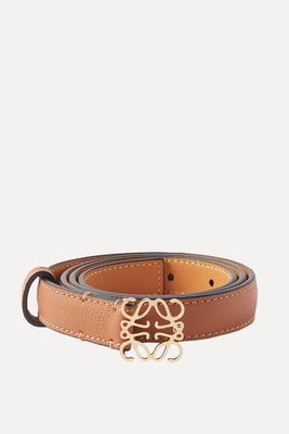 Anagram-Buckle Leather Belt from Loewe
