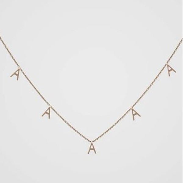 Charmed Letter Necklace from Aurum & Grey