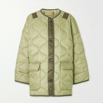 Oversized Collarless Quilted Jacket, €195 | Frankie Shop