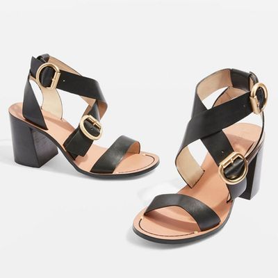 Cut Out Heeled Sandals from Topshop