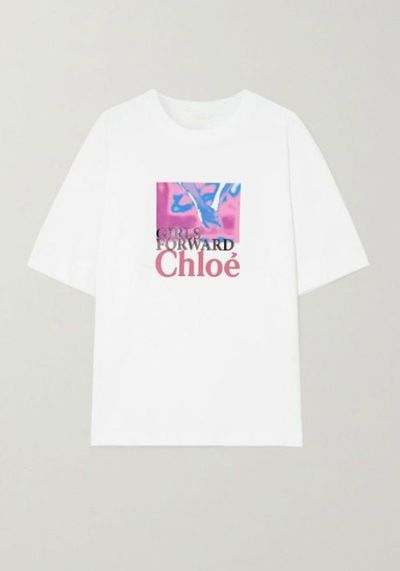 Printed Cotton Jersey T-Shirt from Chloe + Unicef