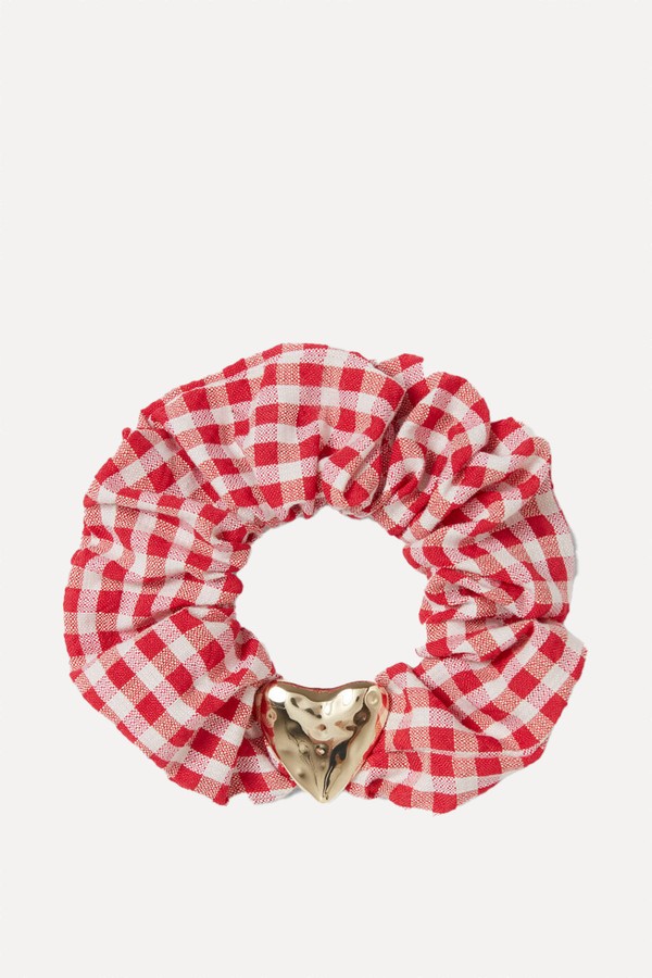 Heart Jewel Gingham Scrunchie from Claudie Pierlot