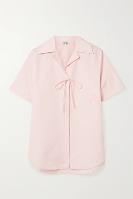 Tie-Detaield Embroidered Shirt from Kenzo
