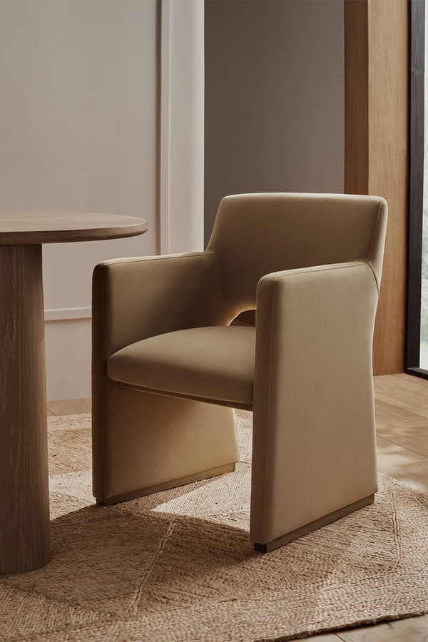 Soft Velvet Camel N. Premium Raya Dining Chair from NEXT HOME