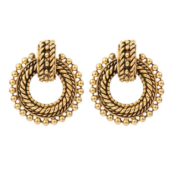 1980s Vintage Statement Door-Knocker Clip-On Earrings from Susan Caplan Vintage