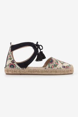 Candice Espadrilles In Ivory Floral Bouquet