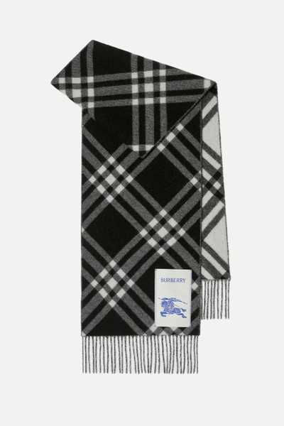 Check Cashmere Scarf