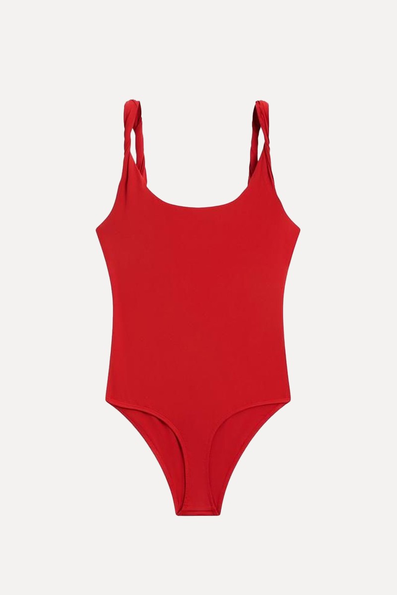 Swimsuit With Rolled Straps