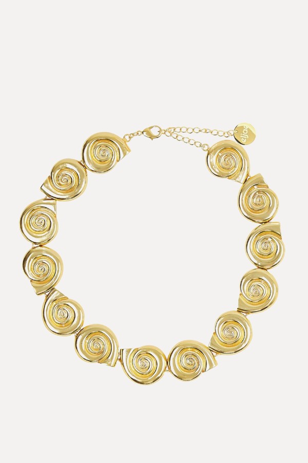 Anika Conch Shell Paved Necklace  from Eljae 